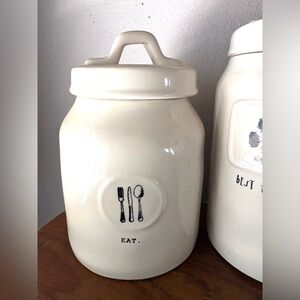 Rae Dunn canister Eat